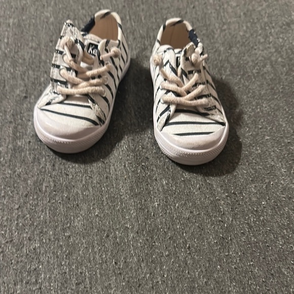 Keds White and Black Classic Toddler Sneakers - Picture 1 of 6